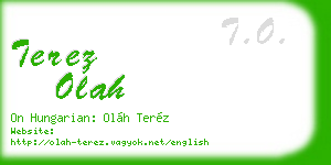 terez olah business card